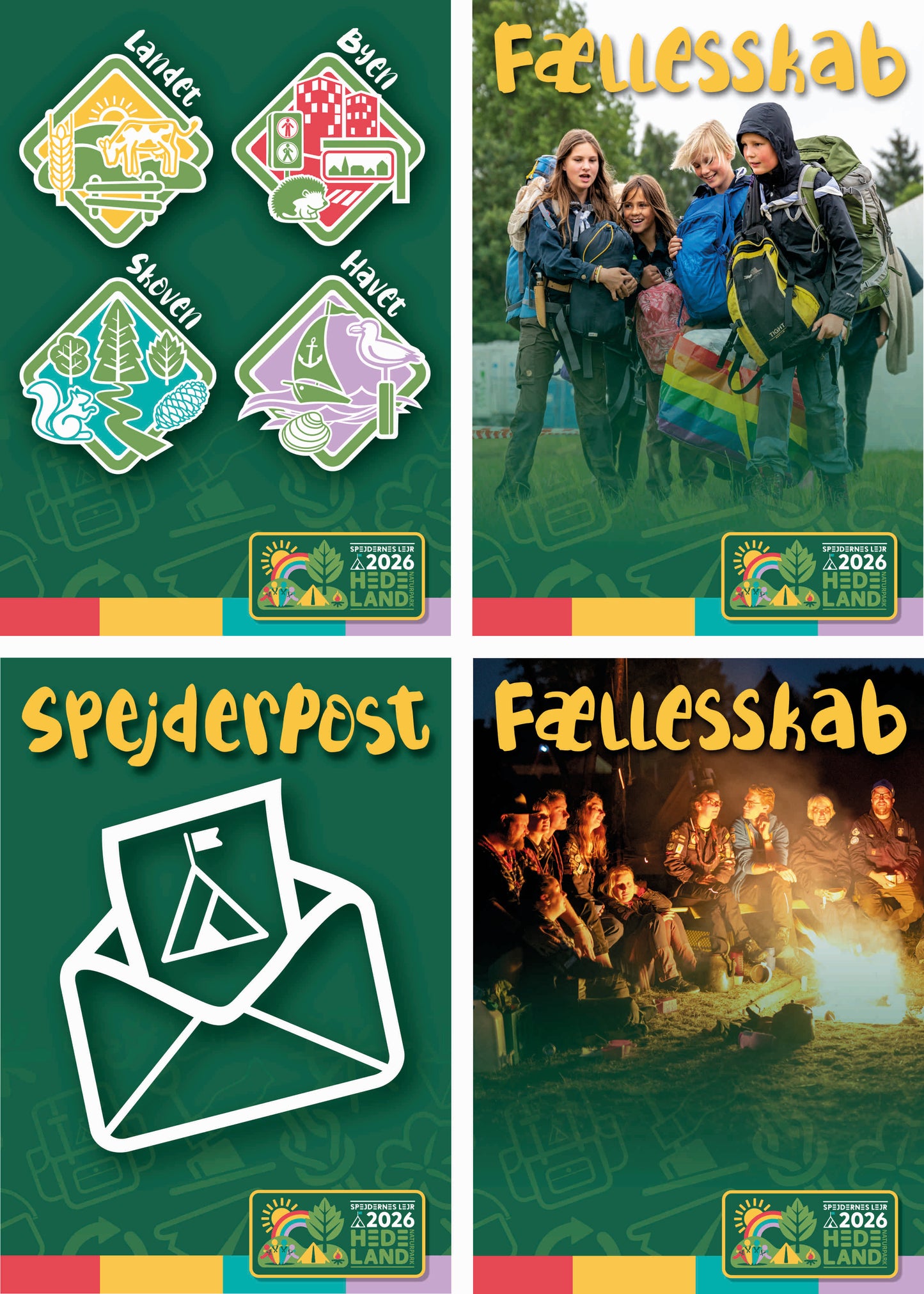 Postkort og Levering på lejren